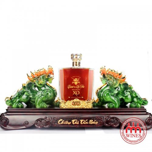 Kệ Tỳ Hưu Xanh kèm Rượu XO