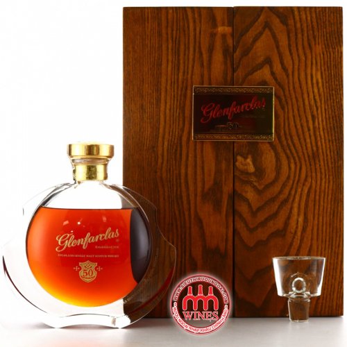 GLENFARCLAS 50 YEAR OLD CRYSTAL DECANTER