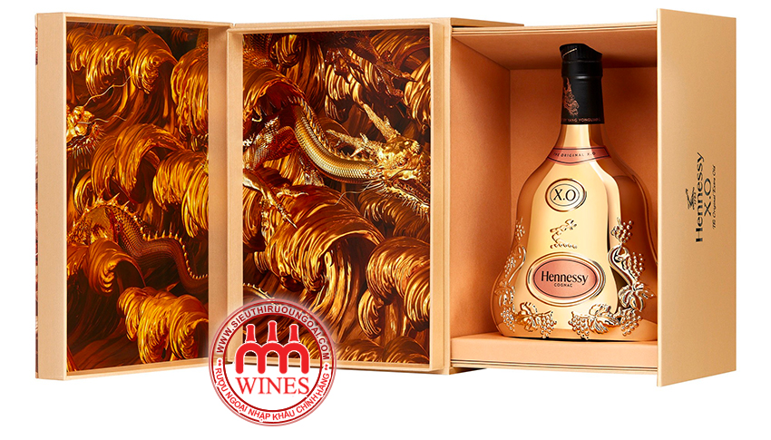 飲料・酒 Hennessy XO ゴールドドラゴンボトル