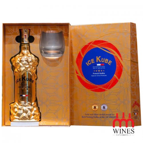 Rượu Vodka Ice Kube Gold Gift box